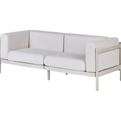 Loungebanken-Leen Bakker FERRETTI - Tuinbank 2-zits - Lichtbeige - Synthetisch