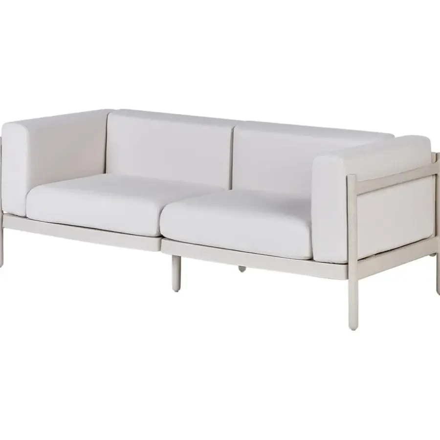 Loungebanken-Leen Bakker FERRETTI - Tuinbank 2-zits - Lichtbeige - Synthetisch