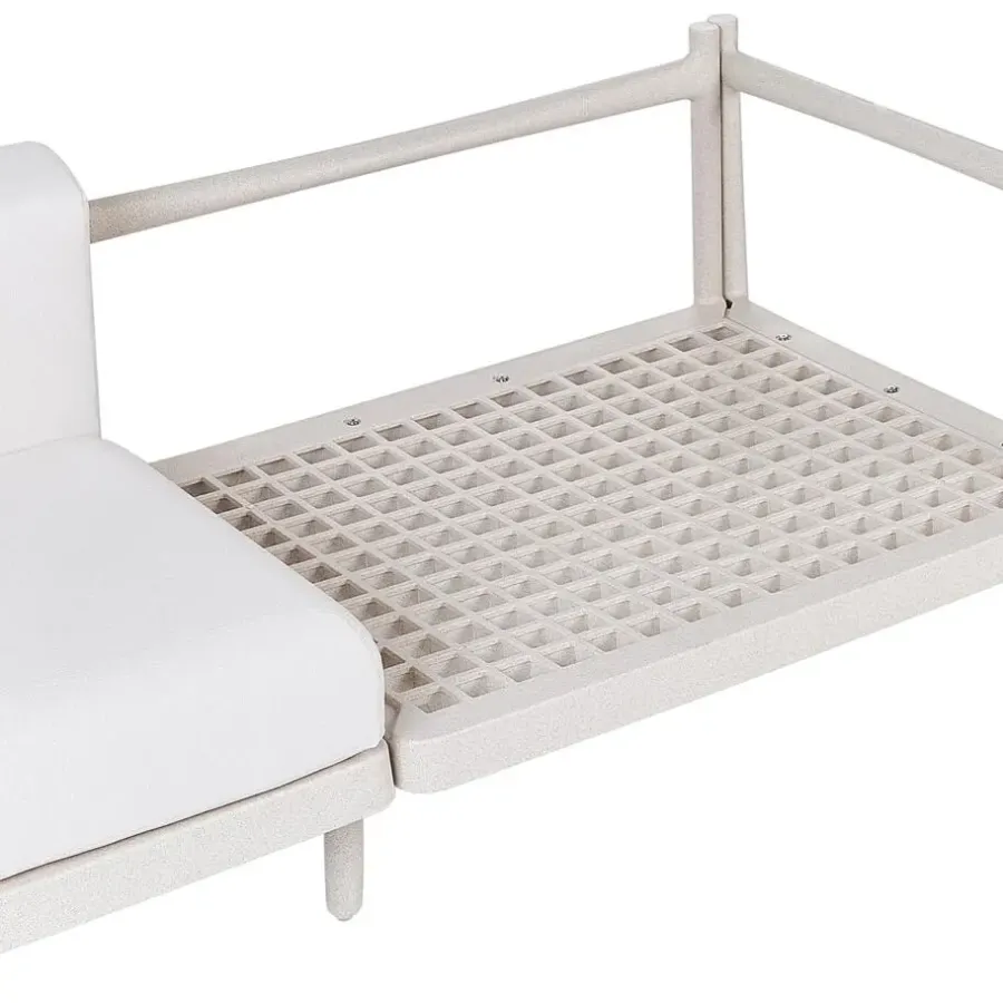 Loungebanken-Leen Bakker FERRETTI - Tuinbank 2-zits - Lichtbeige - Synthetisch