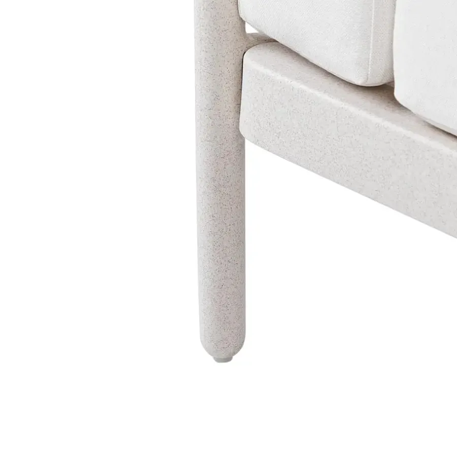 Loungebanken-Leen Bakker FERRETTI - Tuinbank 2-zits - Lichtbeige - Synthetisch