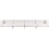 Leen Bakker FERRETTI - Tuinbank 4-zits - Lichtbeige - Synthetisch