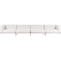 Leen Bakker FERRETTI - Tuinbank 4-zits - Lichtbeige - Synthetisch