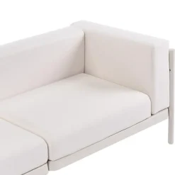 Leen Bakker FERRETTI - Tuinbank 4-zits - Lichtbeige - Synthetisch