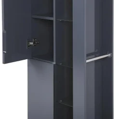 Badmeubelsets-Beliani FIGUERES - Badkamermeubel - Grijs - MDF