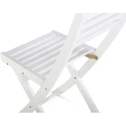 Beliani FIJI - Bistroset voor 2 - Wit - Acaciahout