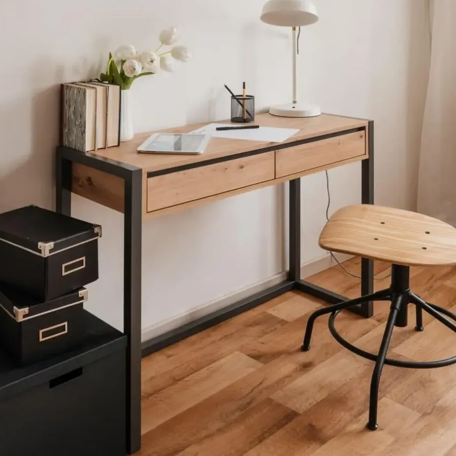 Finori - Wandtafel - Multikleur - Bewerkt hout
