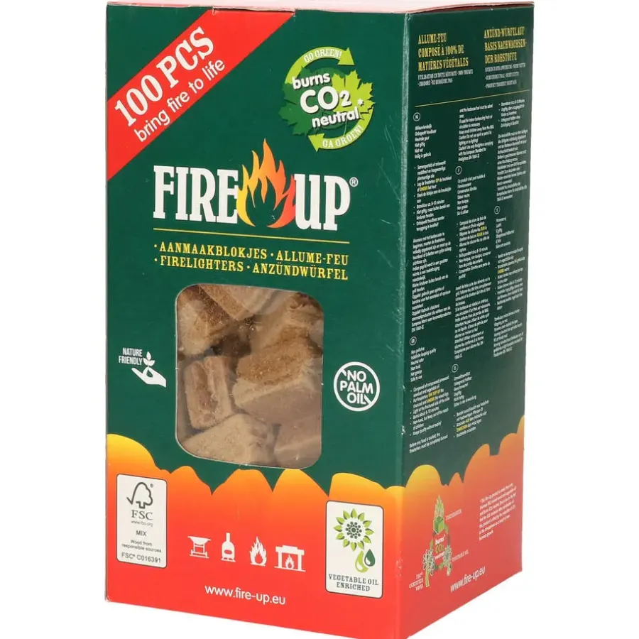 Fire up Fire-up Barbecue aanmaakblokjes - 100x - reukloos - BBQ