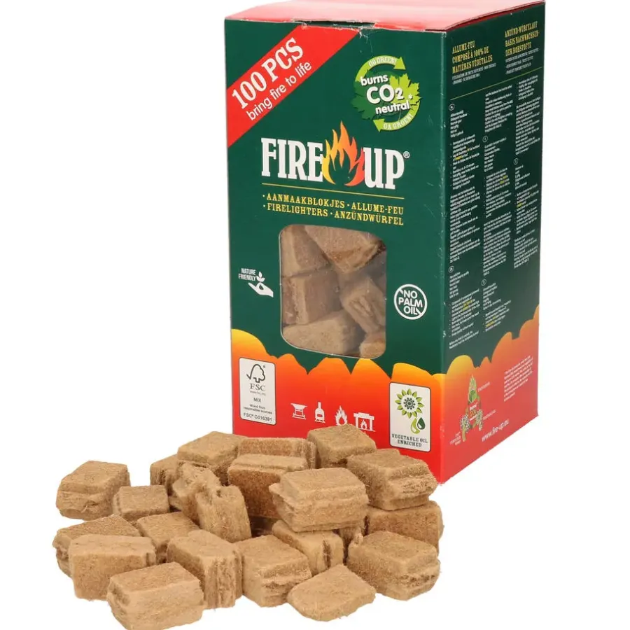 Fire up Fire-up Barbecue aanmaakblokjes - 100x - reukloos - BBQ