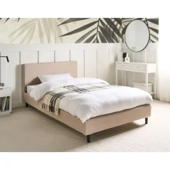 Twijfelaars-Leen Bakker FITOU - Tweepersoonsbed - Beige - 120 x 200 cm - Polyester