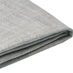 Twijfelaars-Beliani FITOU - Tweepersoonsbed - Lichtgrijs - 140 x 200 cm - Polyester