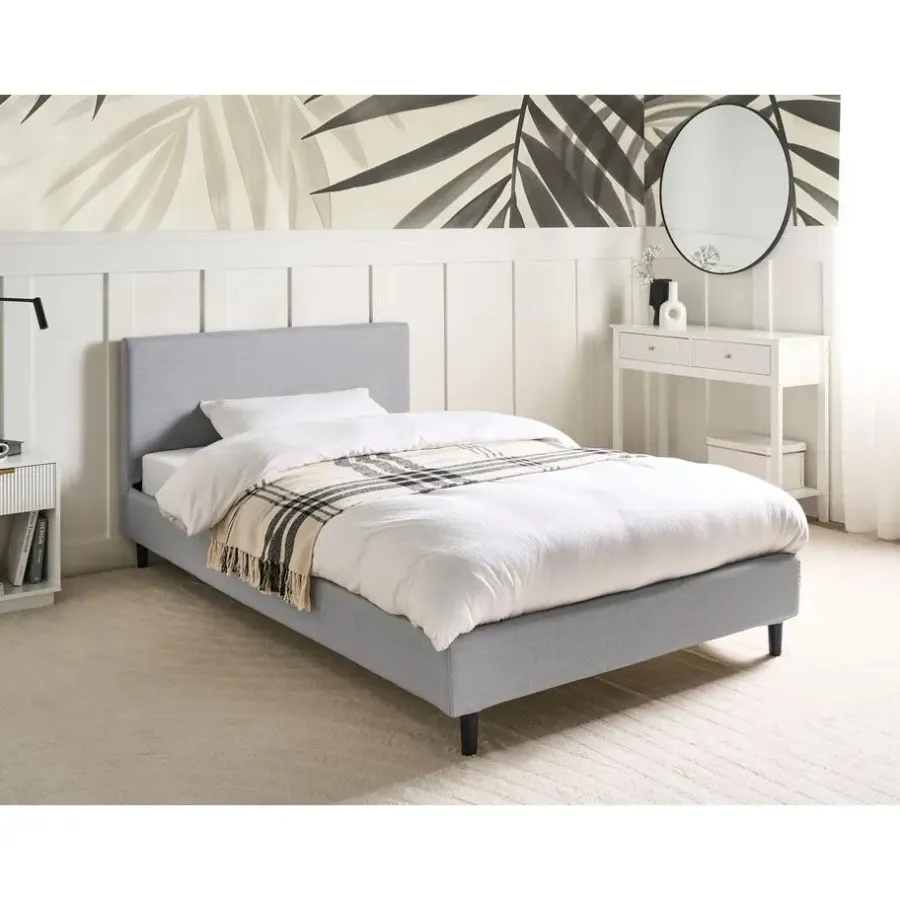 Twijfelaars-Leen Bakker FITOU - Tweepersoonsbed - Lichtgrijs - 120 x 200 cm - Polyester