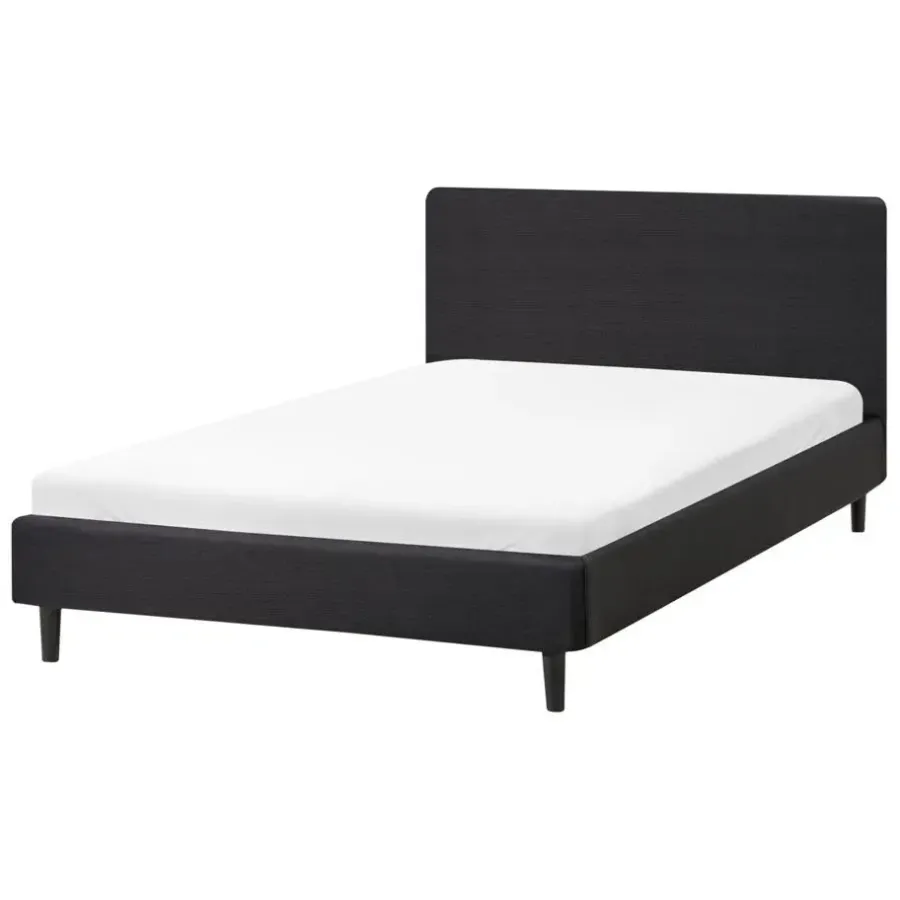 Leen Bakker FITOU - Tweepersoonsbed - Zwart - 120 x 200 cm - Polyester