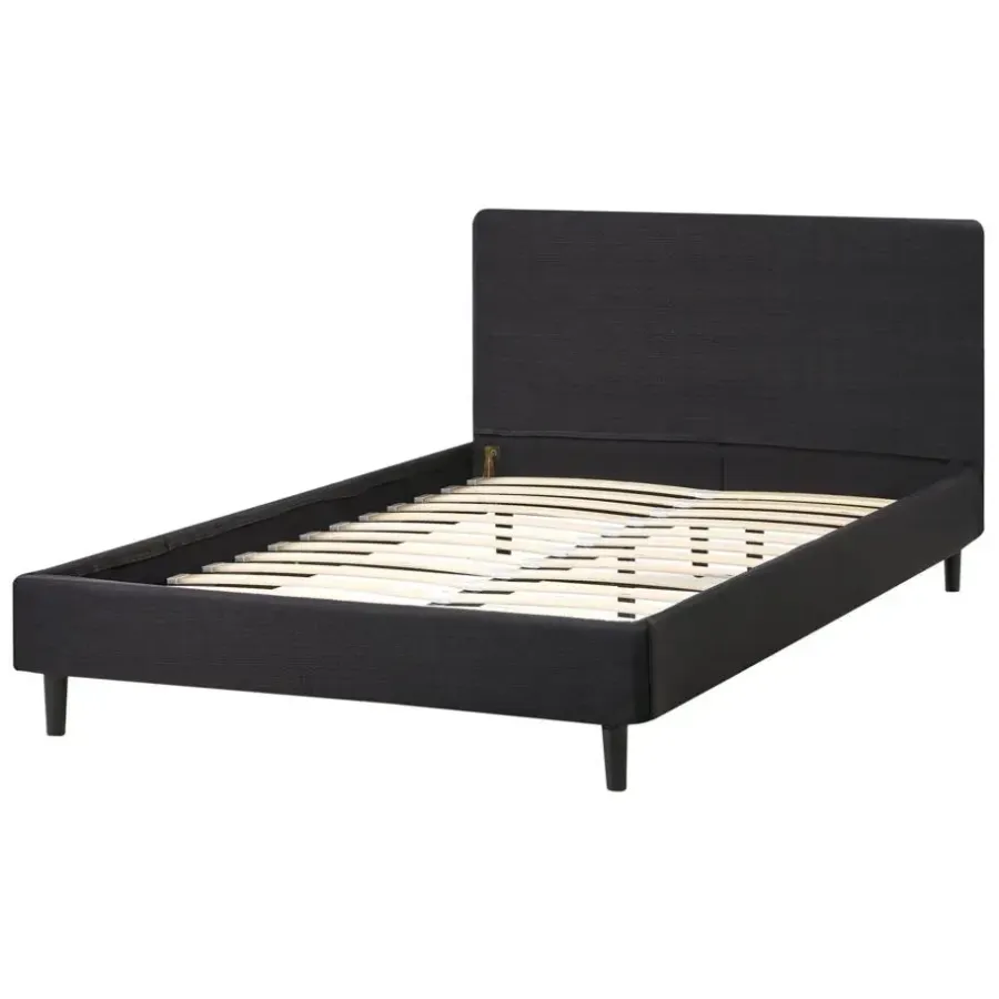 Leen Bakker FITOU - Tweepersoonsbed - Zwart - 120 x 200 cm - Polyester