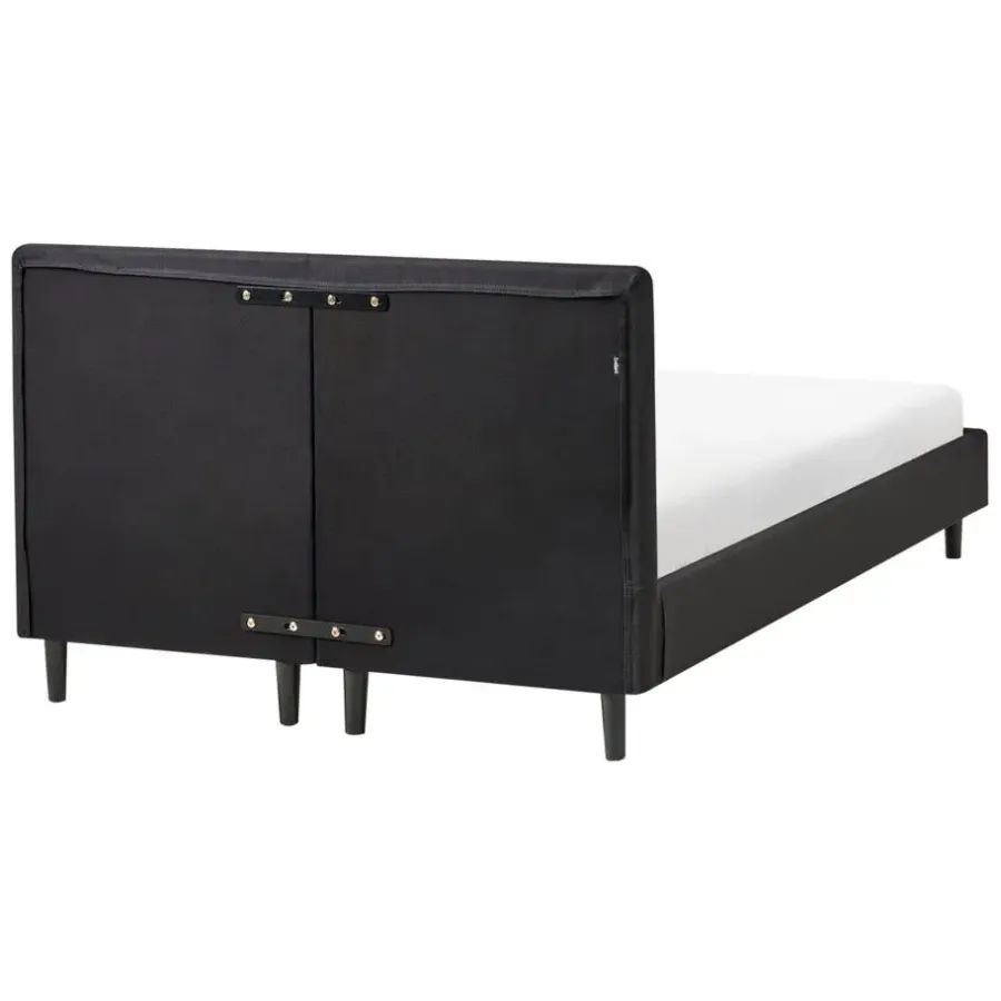 Leen Bakker FITOU - Tweepersoonsbed - Zwart - 120 x 200 cm - Polyester