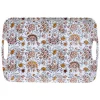 Dienbladen-5five Design dienblad van melamine - 39 x 26 cm - flowers print wit