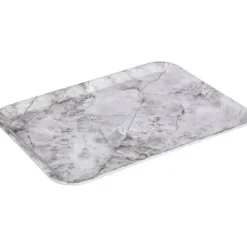 Dienbladen-5five Dienblad/serveer tray Marble - Melamine - creme wit - 33 x 43cm