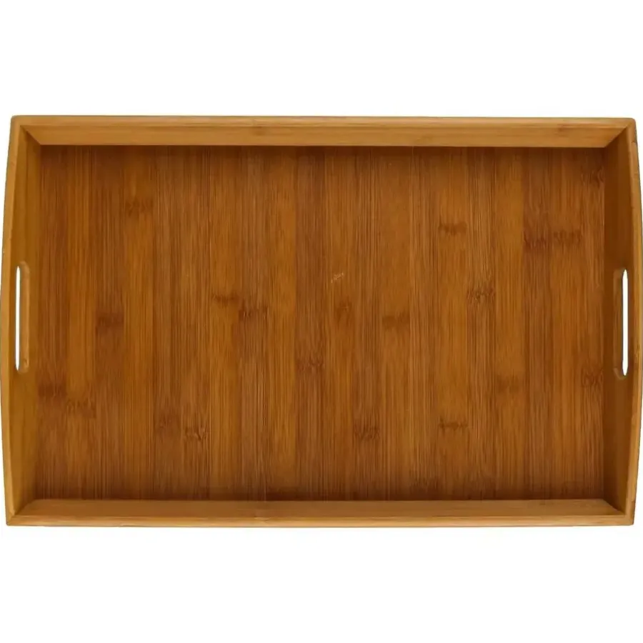 Dienbladen-5five Dienblad/serveerblad - bamboe - met handvaten - 45 x 29 cm