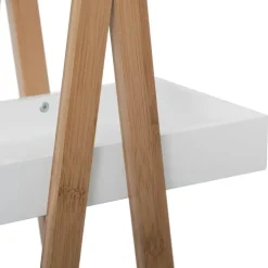 5five Doucherekje/badkamerrekje - bamboe - 3 lagen - 30 x 18 x 82 cm
