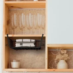 5five Hangmand voor kast - metaal - 51 x 30 x 11 cm - zwart