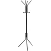Kapstokken-5five Kapstok - Zwart - Metaal - 8 ophanghaken - 51 x 44 x 171 cm