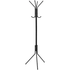 Kapstokken-5five Kapstok - Zwart - Metaal - 8 ophanghaken - 51 x 44 x 171 cm