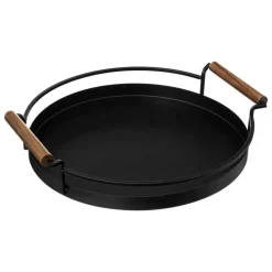 Dienbladen-5five Keuken serveer dienblad met opstaande rand - metaal - Dia 36 cm