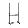 Kledingopbergers|Kledingrekken-5five Kledingrek - zwart - metaal - 145 x 41 x 160 cm - staand