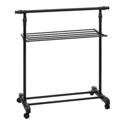 Kledingopbergers|Kledingrekken-5five Kledingrek - zwart - metaal - 145 x 41 x 160 cm - staand