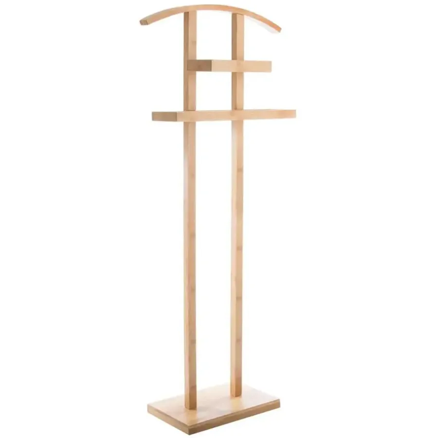 Kledingopbergers|Kledingrekken-5five Kledingrek Dressboy - staand - bamboe - 113 cm