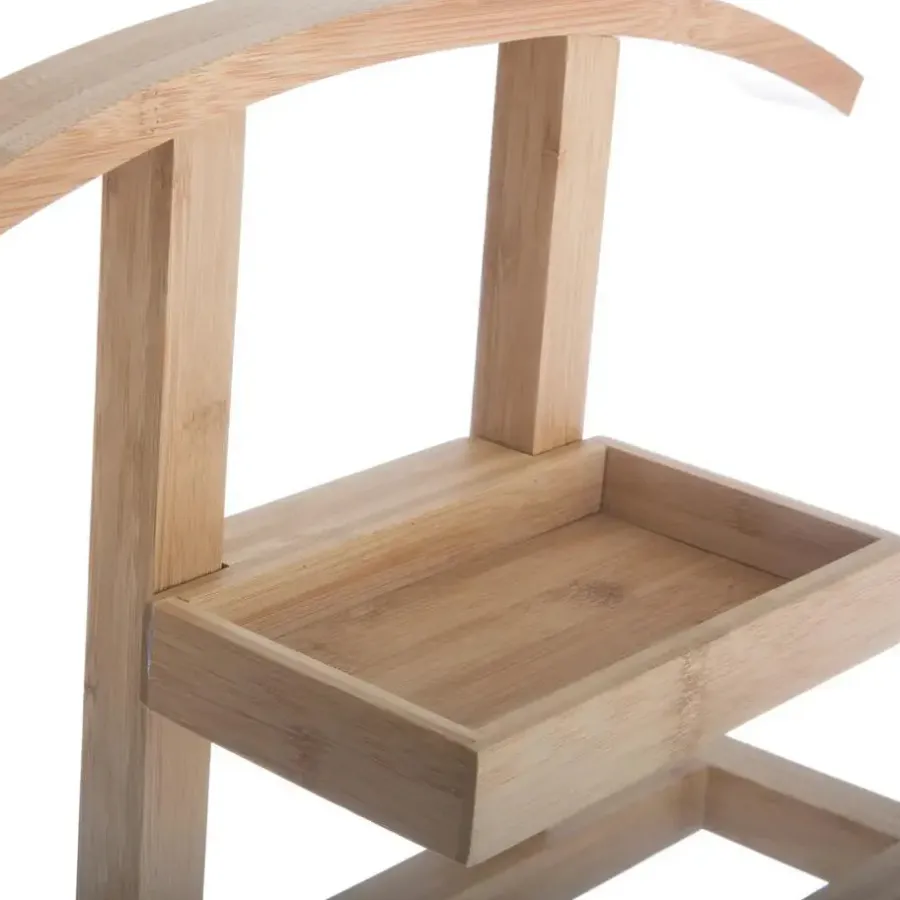 Kledingopbergers|Kledingrekken-5five Kledingrek Dressboy - staand - bamboe - 113 cm