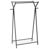 5five Kledingrek met dubbele stang - rvs - zwart - 98x42x145 cm
