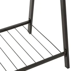 5five Kledingrek met dubbele stang - rvs - zwart - 98x42x145 cm