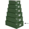 Opbergboxen-5five Opbergdoos/box - groen - L48 x B33.5 x H16 cm - Karton