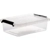 Opbergboxen-5five Opbergkist met deksel - Clip Box - 3L - 29x20x8 cm