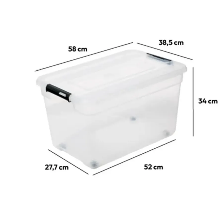 Opbergboxen-5five Opbergkist met deksel - Box - 80L - 67x47x36 cm