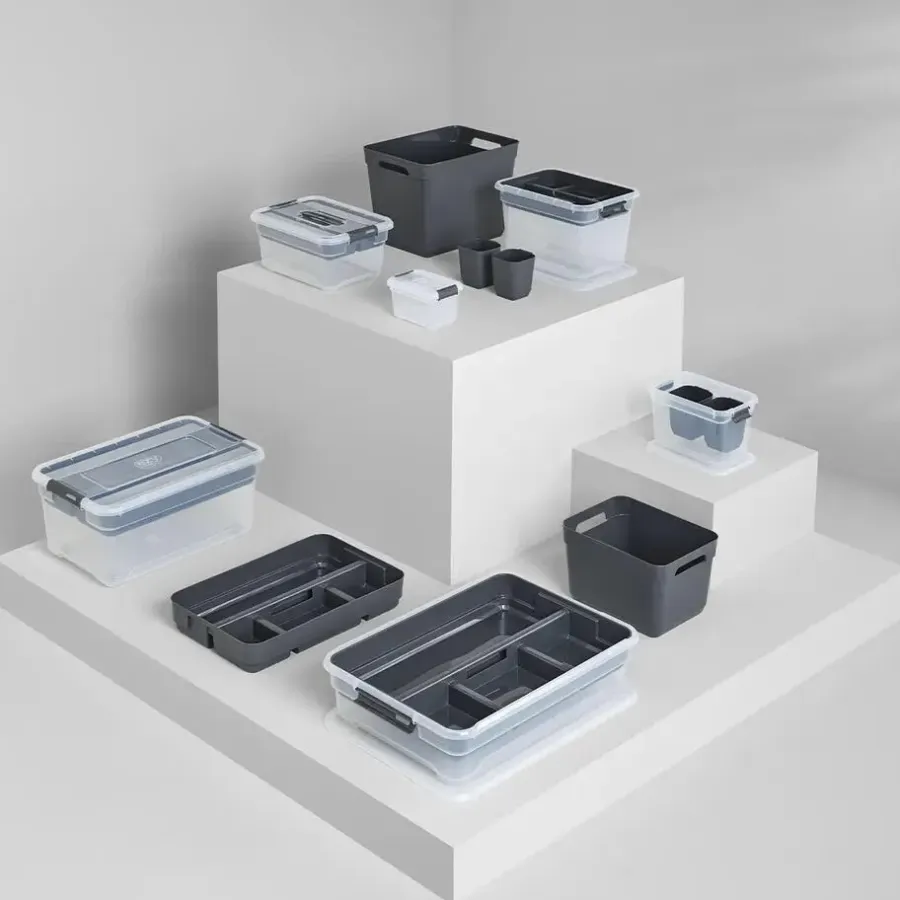 Opbergboxen-5five Opbergkist met deksel - Box - 80L - 67x47x36 cm