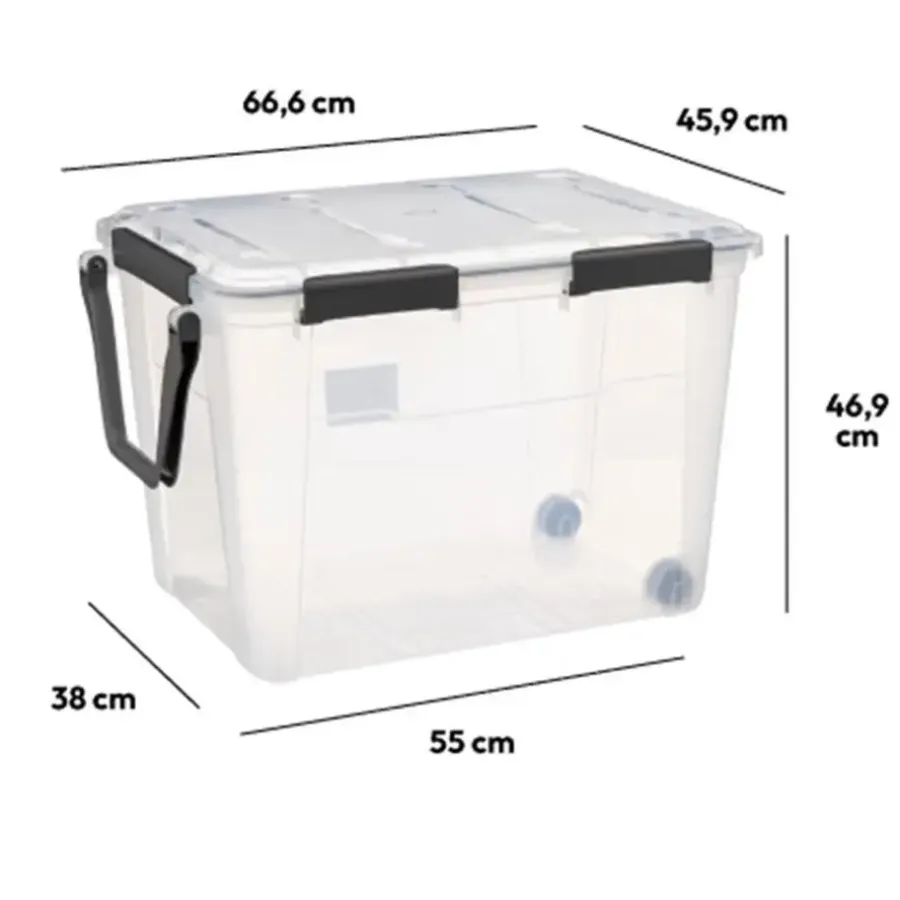 5five Opbergkist met deksel - Protect - 100L - 67x46x47 cm
