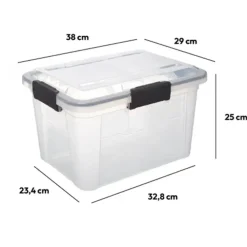 5five Opbergkist met deksel - Protect - 18L - 38x29x25 cm