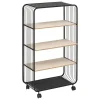 Wandrekken-5five Opbergrekje 4 laags met planken - metaal - 55 x 28 x 96 cm