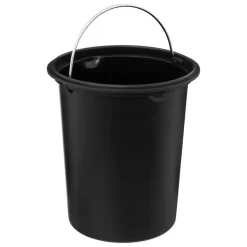 Prullenbakken-5five Pedaalemmer - zwart - metaal - 3L - 23 cm - soft close