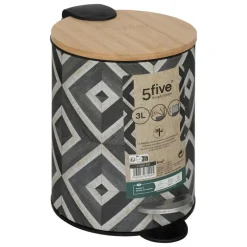 5five Pedaalemmer Mystic - groen mix - 3L - metaal - 17 x 23 cm