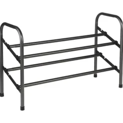 Kledingopbergers-5five Schoenenrek - uitschuifbaar - zwart - 6-10 paar - 61 x 39cm