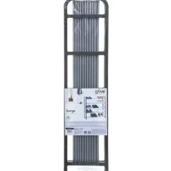Kledingopbergers-5five Schoenenrek - zilver/zwart - 15-paar - metaal-kunststof - 71x78cm