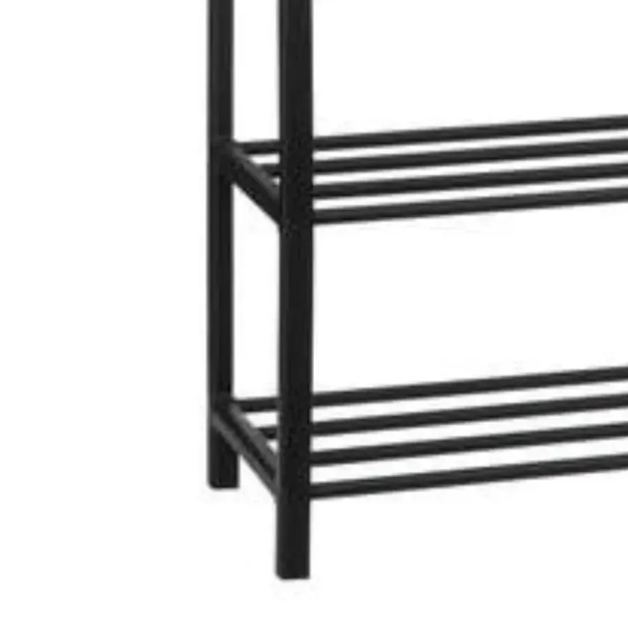 Kledingopbergers-5five Schoenenrek - zwart - 8 paar schoenen - 50 x 65 cm