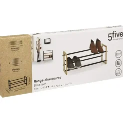 Kledingopbergers-5five Schoenenrek uitschuifbaar - 6-12 paar schoenen - 60 x 30 cm