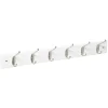 Kapstokken-5five Wandkapstok - wit - 6-haaks - 58 x 9 cm - MDF