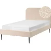 Leen Bakker FLAYAT - Eenpersoonsbed - Beige - 120 x 200 cm - Bouclé