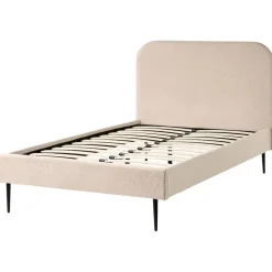 Leen Bakker FLAYAT - Eenpersoonsbed - Beige - 120 x 200 cm - Bouclé