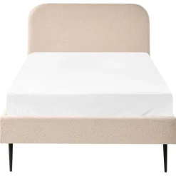 Leen Bakker FLAYAT - Eenpersoonsbed - Beige - 120 x 200 cm - Bouclé