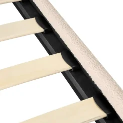 Leen Bakker FLAYAT - Eenpersoonsbed - Beige - 120 x 200 cm - Bouclé